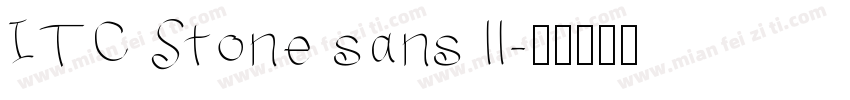 ITC Stone sans ll字体转换